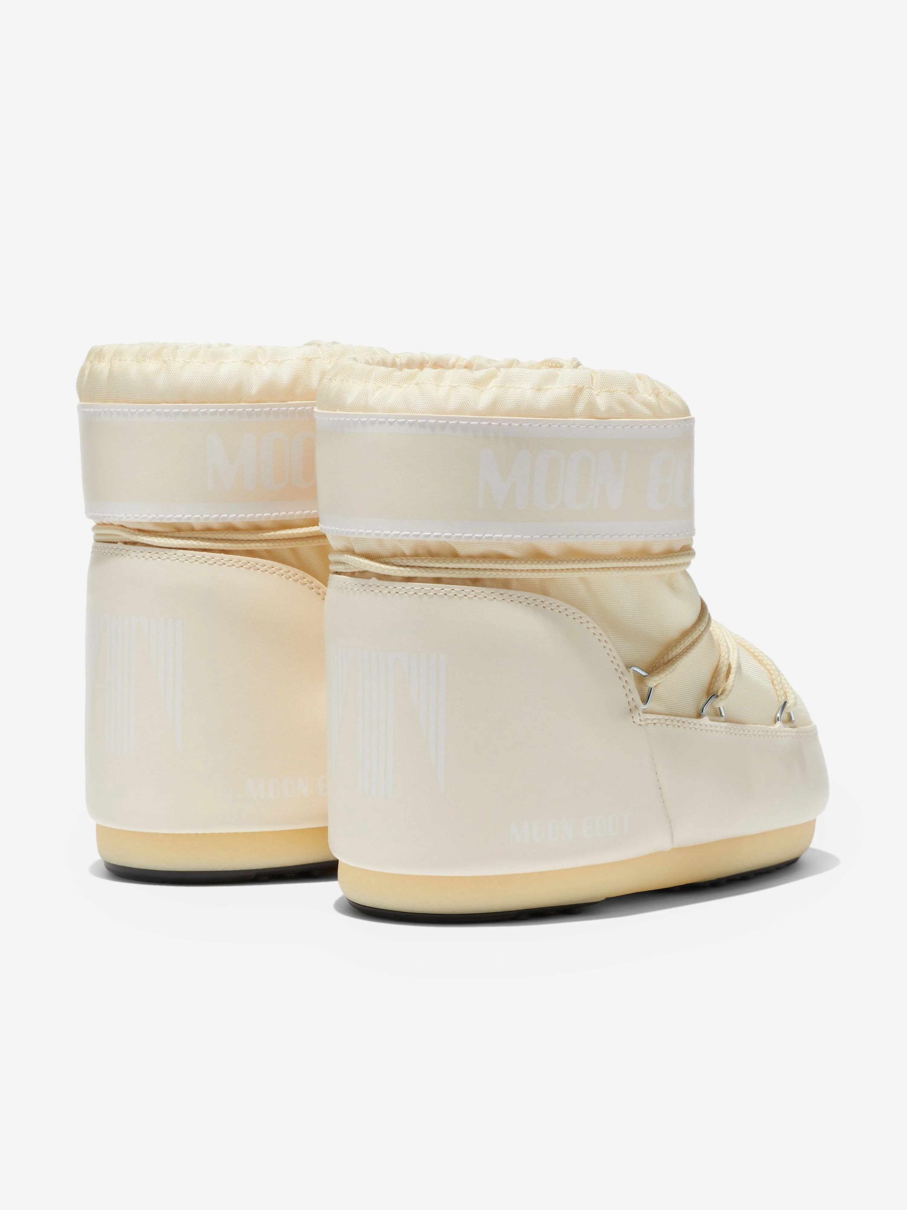 Moon Boot Girls Icon Low Boots in Elfenbein