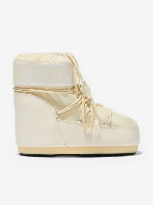 Moon Boot Girls Icon Low Boots in Elfenbein