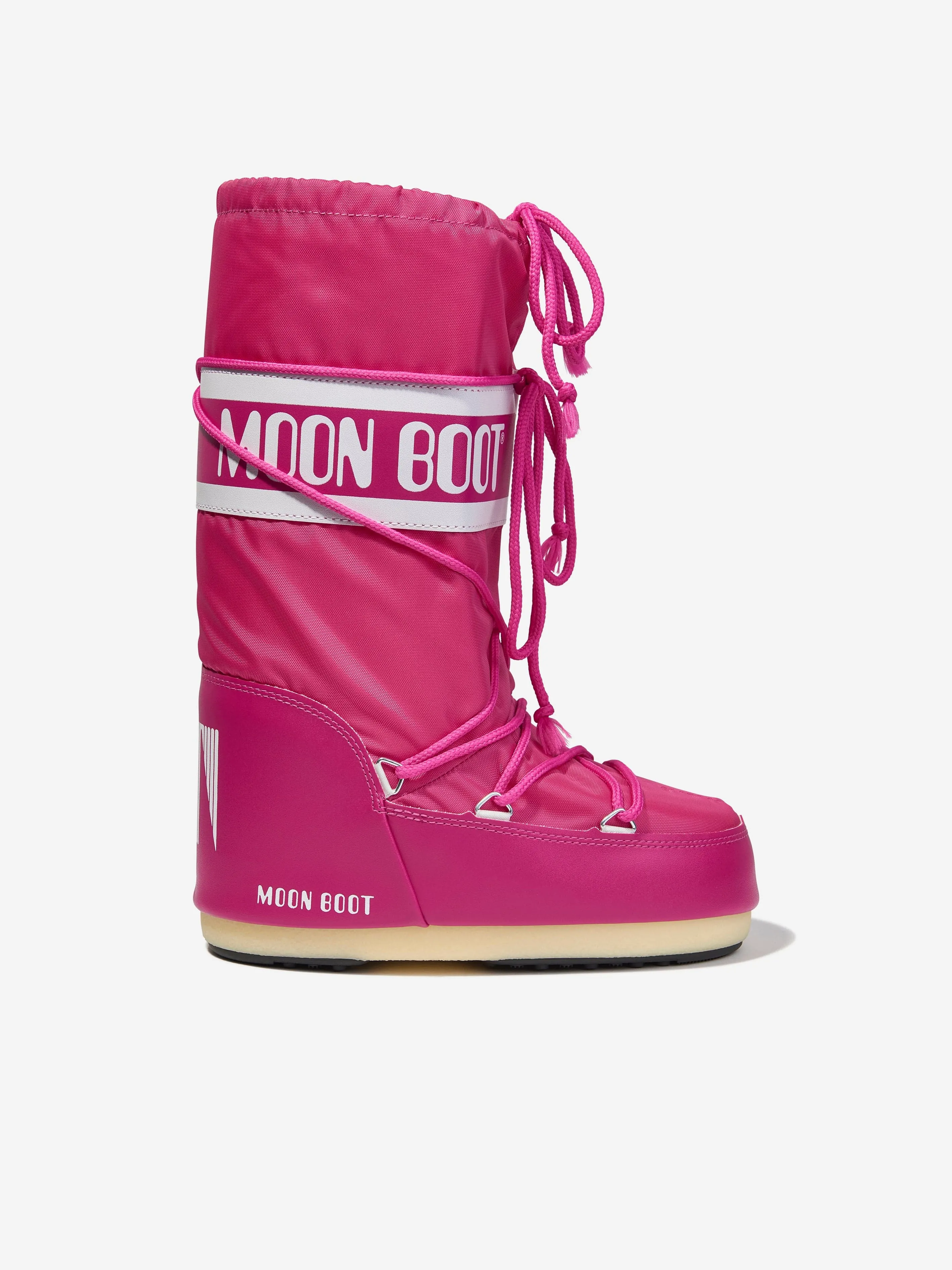 Moon Boot Girls Icon Nylon Schneestiefel in Rosa