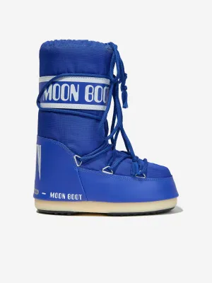 Moon Boot Kids Icon Nylon Schneestiefel in Blau