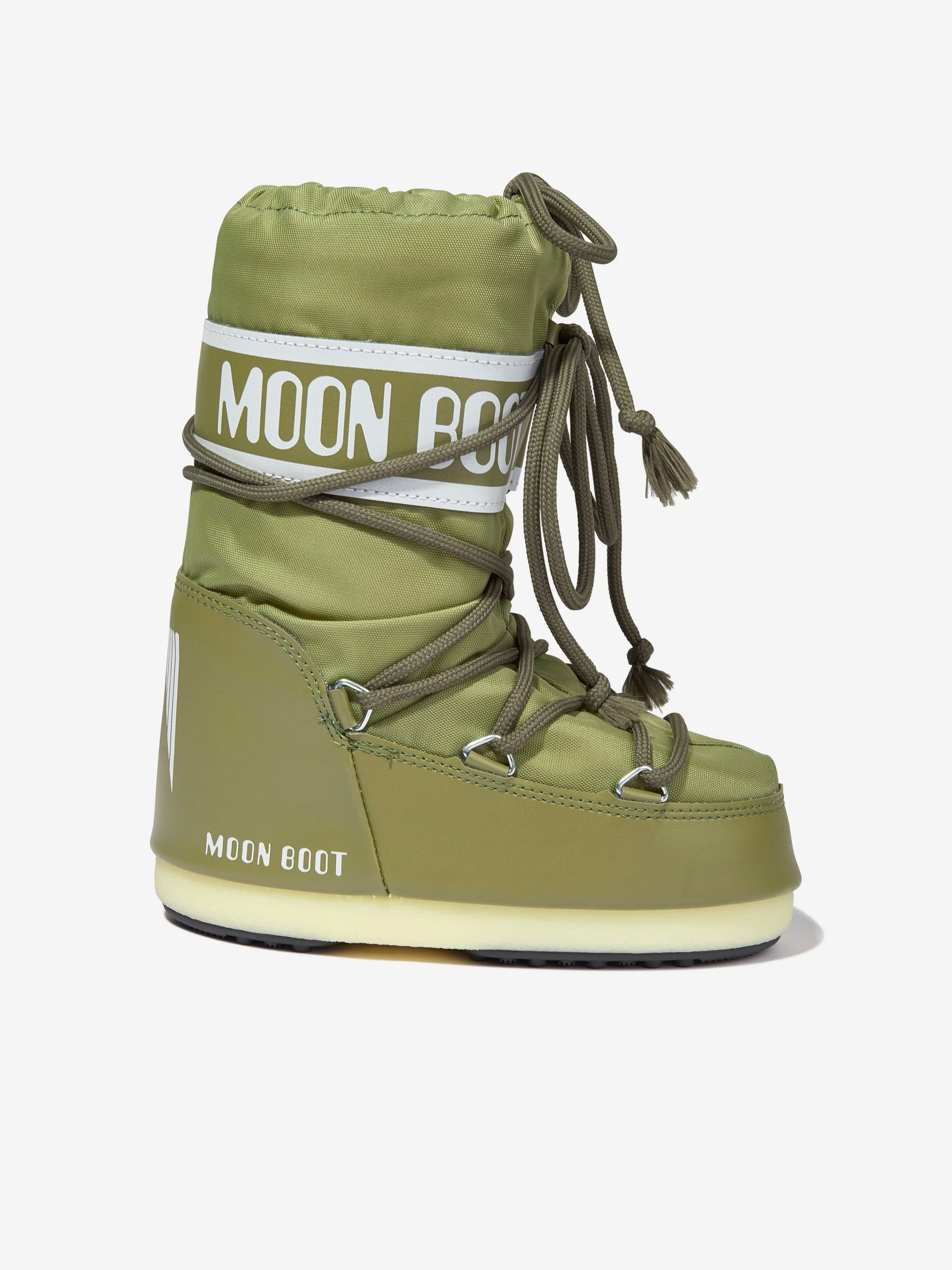 Moon Boot Kids Icon Nylon Schneestiefel in Grün