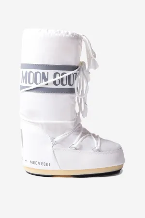 Moon Boot Kids Icon Nylon Schneestiefel in Weiß