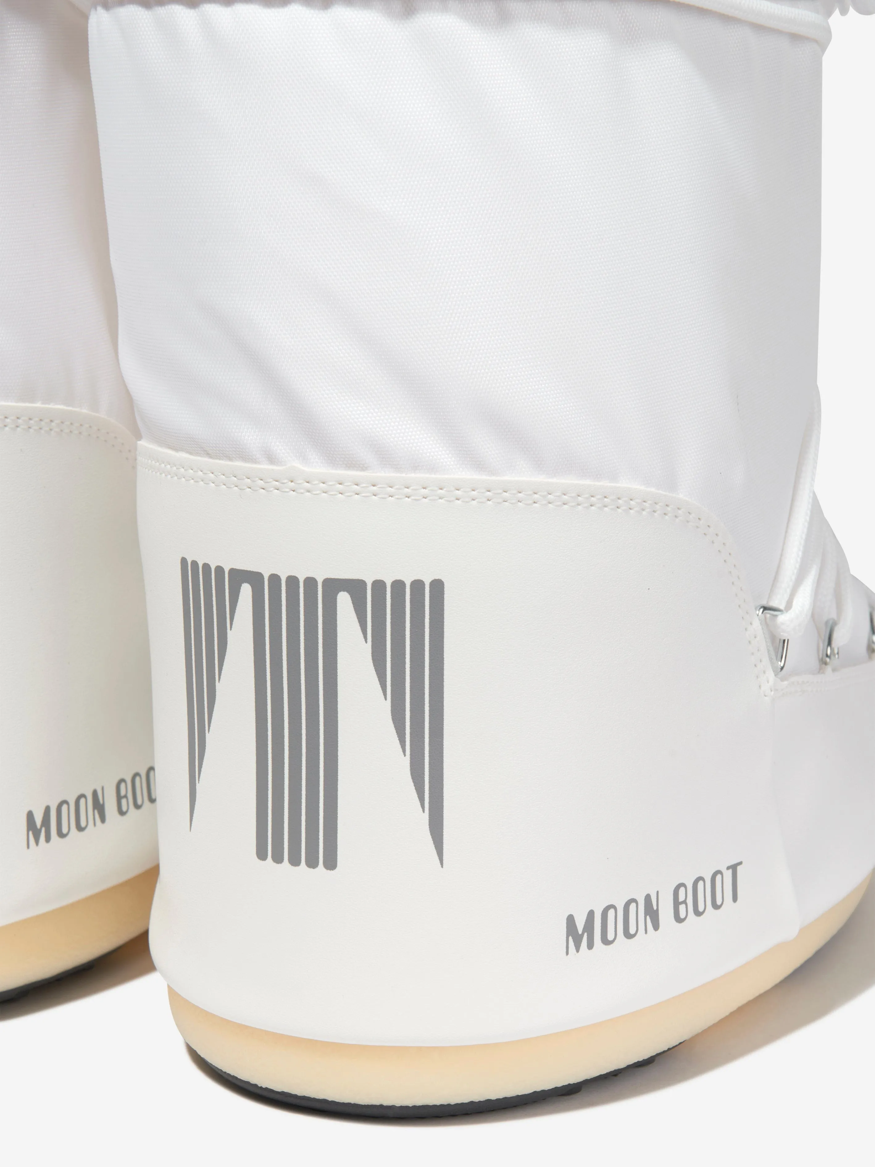 Moon Boot Kids Icon Nylon Schneestiefel in Weiß