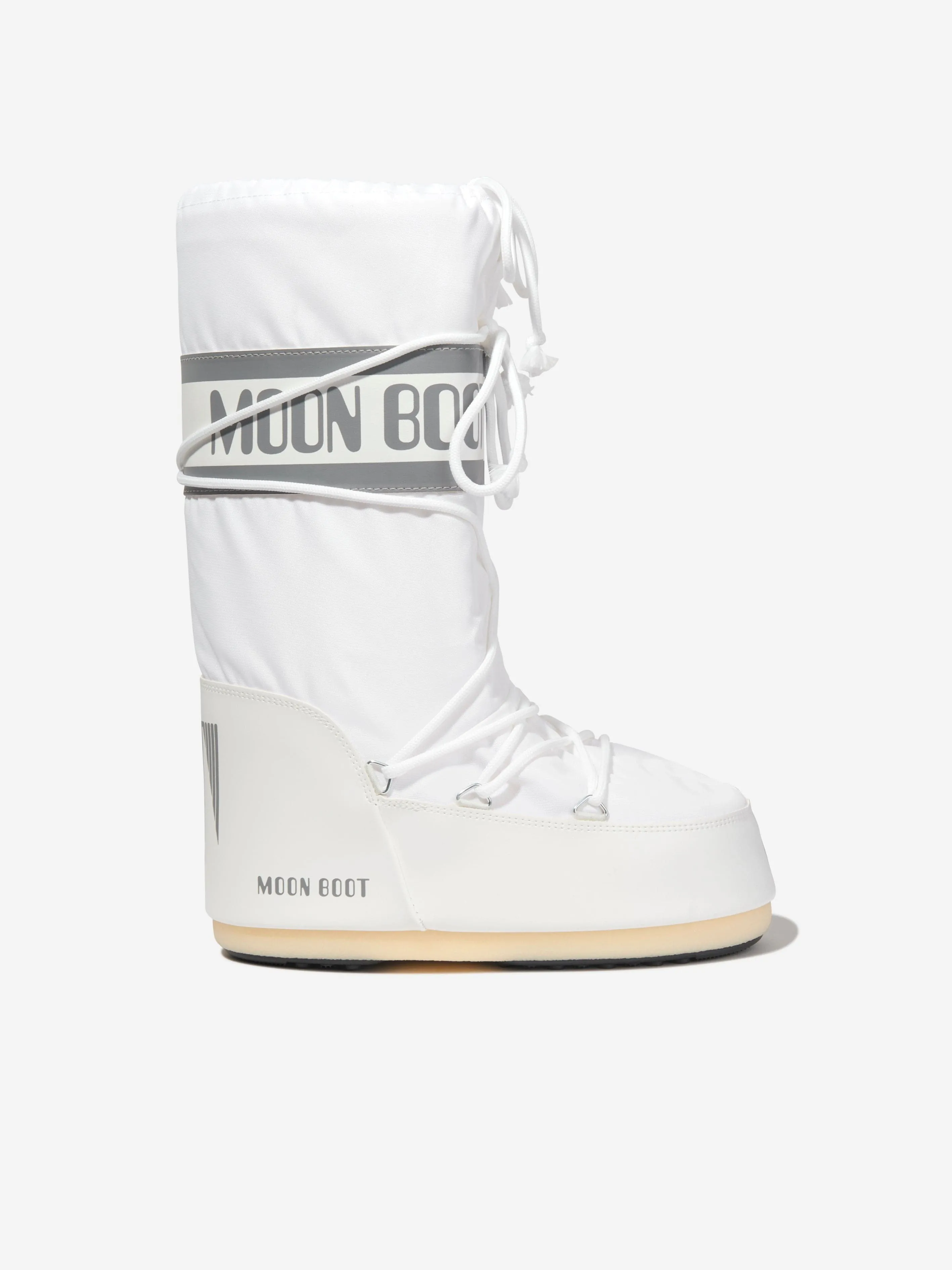 Moon Boot Kids Icon Nylon Schneestiefel in Weiß