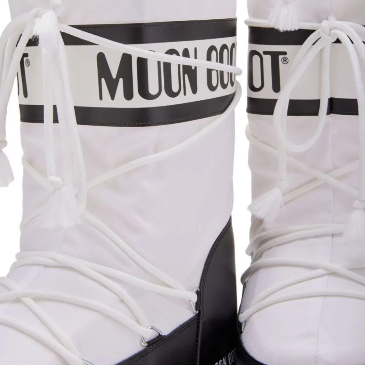 Moon Boot Damen Icon Schwarz/Weiß Nylon