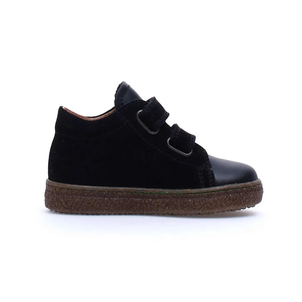 Naturino Jungen Albus Desert Black Suede 2 Klettverschluss (Größen 30-34) Naturino Kinderschuhe