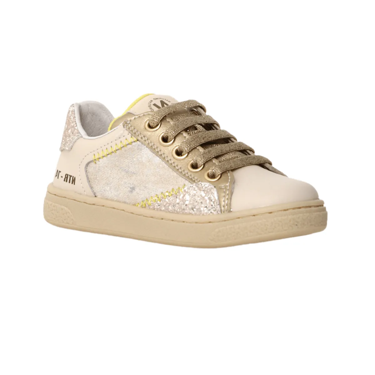 Naturino Mädchen (Größen 27-32) Quar Zip Milch/Platin/Glitzer Naturino Kinderschuhe