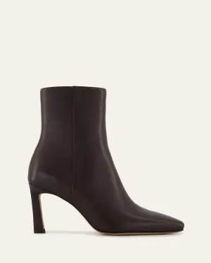 NESSIE MID ANKLE STIEFEL BITTER SCHOKO LEDER