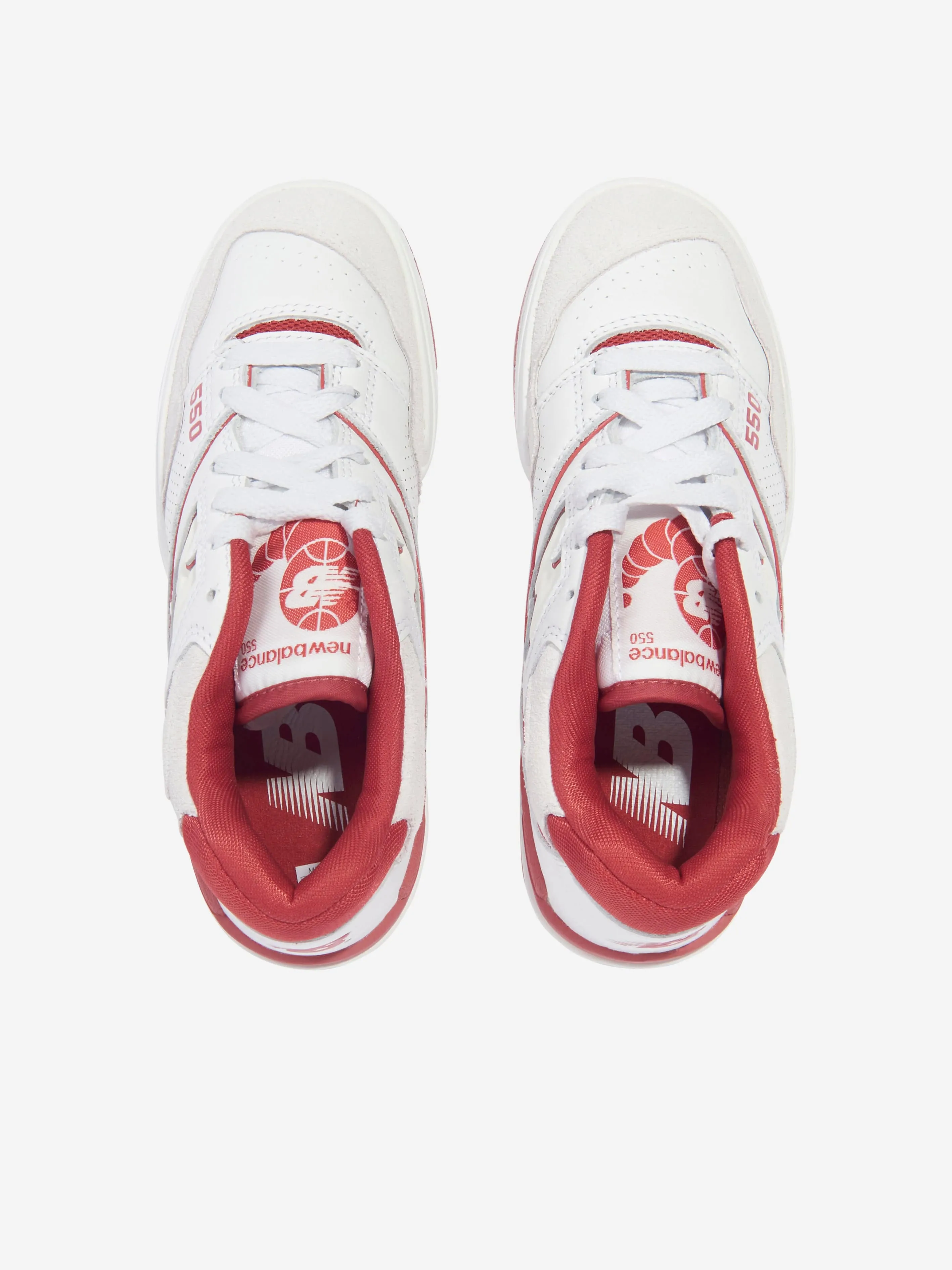 New Balance Kids 550 Logo Turnschuhe in Weiß