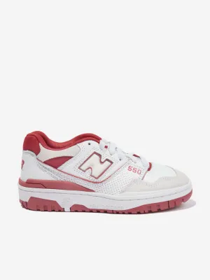 New Balance Kids 550 Logo Turnschuhe in Weiß