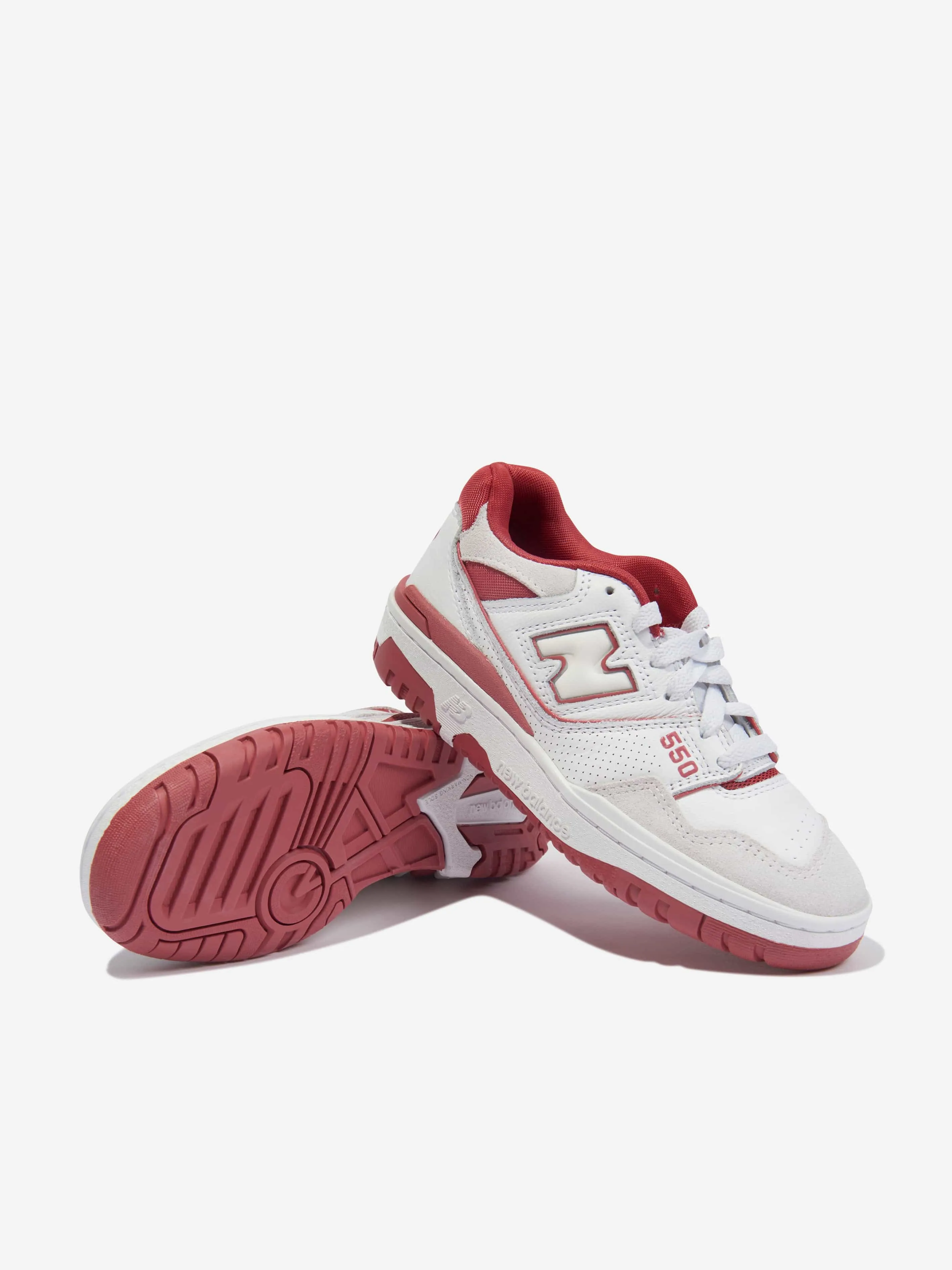 New Balance Kids 550 Logo Turnschuhe in Weiß