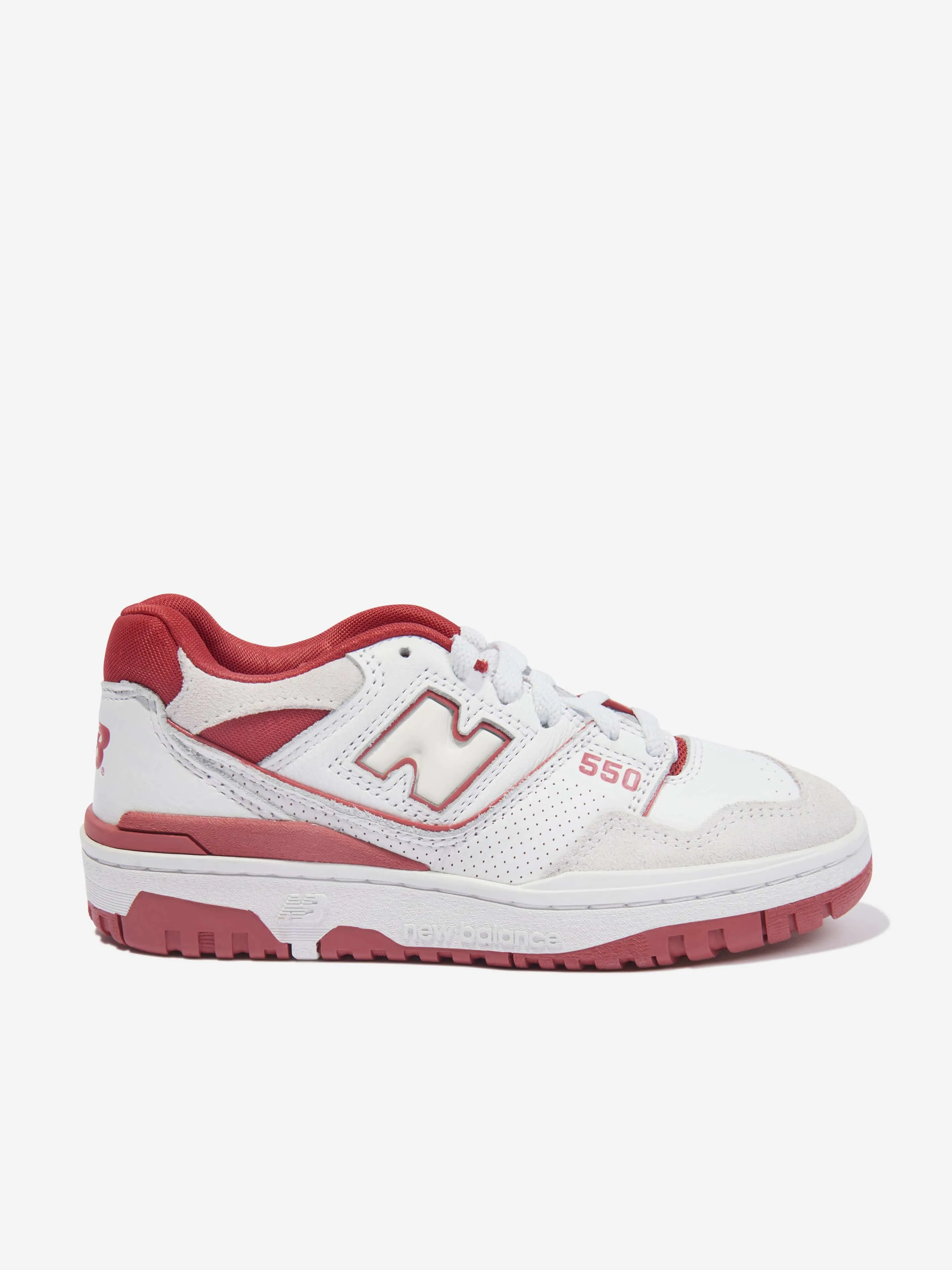 New Balance Kids 550 Logo Turnschuhe in Weiß