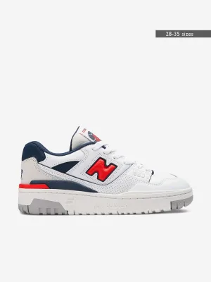 New Balance Kids B550 Trainingsschuhe in Weiß