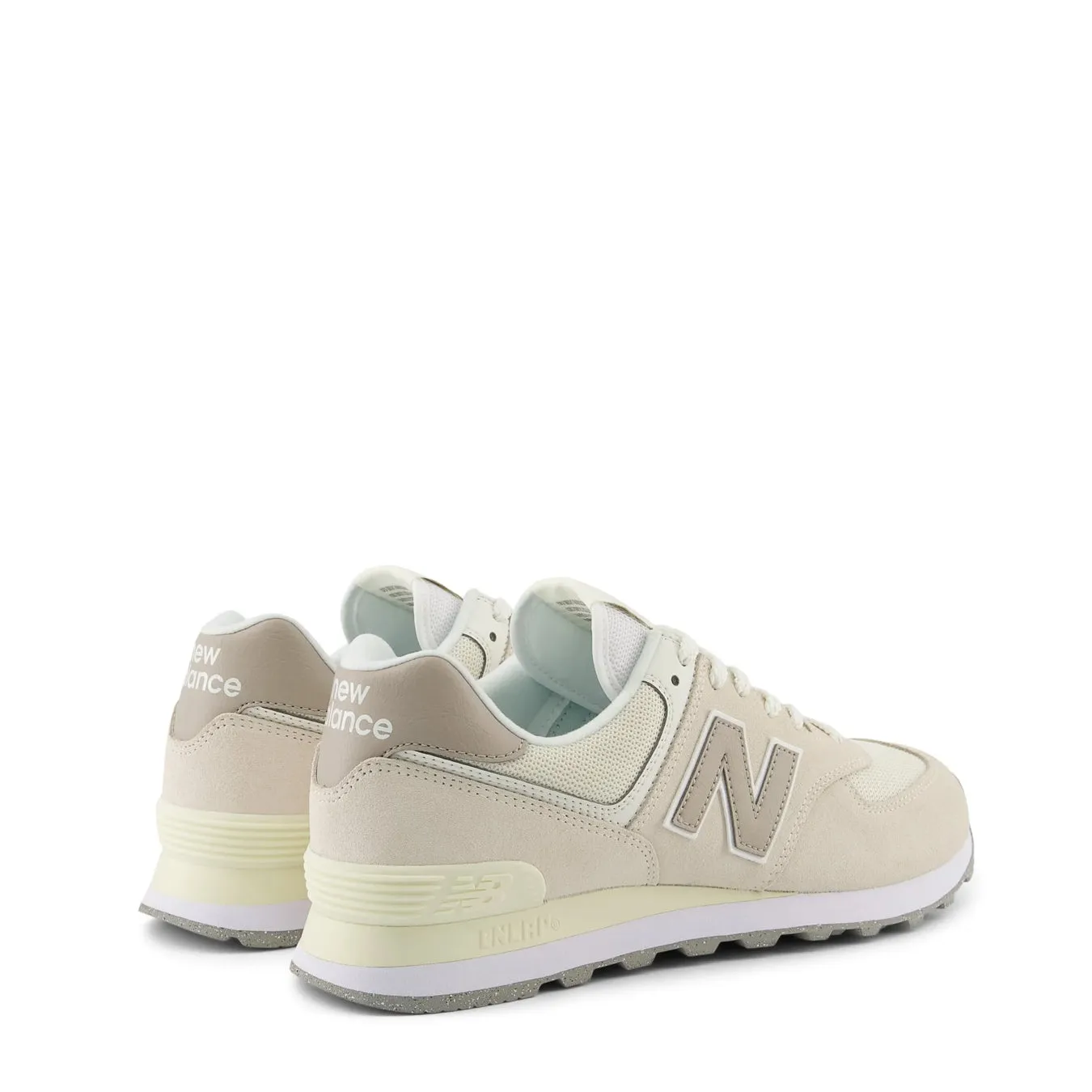 New Balance Damen 574 Turnschuhe Leinen / Hell Mushroom