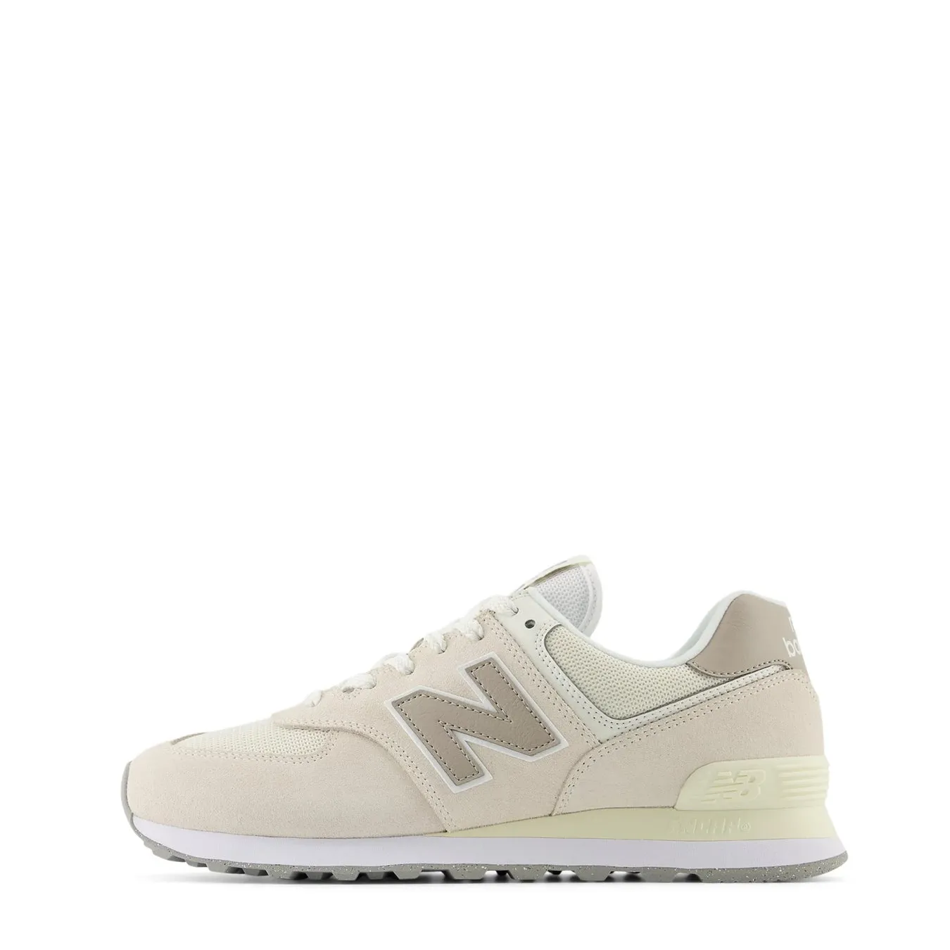 New Balance Damen 574 Turnschuhe Leinen / Hell Mushroom
