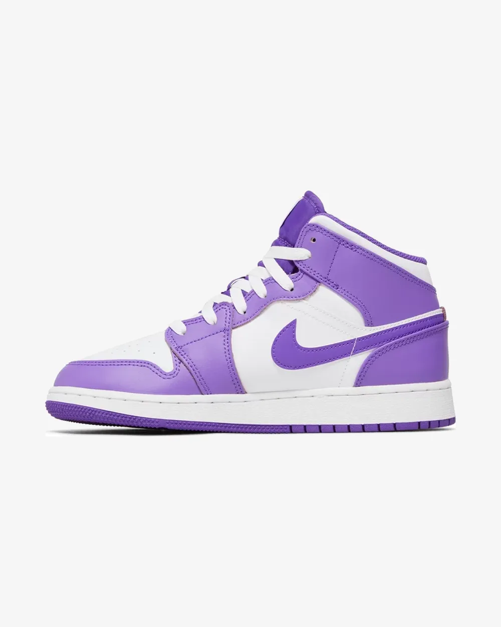 NIKE AIR JORDAN1 MID GS LILA GIFT WEIß (NEU)