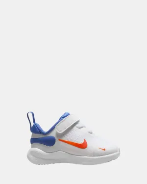 Nike Kinder Schuhe Revolution 7 Kleinkind Weiß/Team Orange/Blau