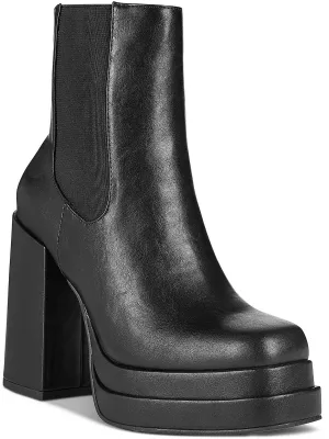 Ohara Damen Kunstleder Stiefeletten mit dicker Sohle Ecco Schuhe