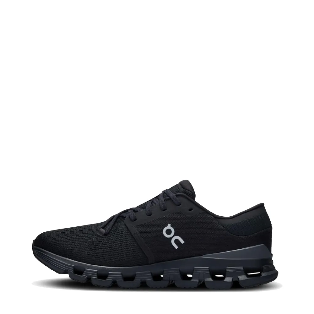 On Men's Cloud X 4 Sneaker in Schwarz/Eclipse