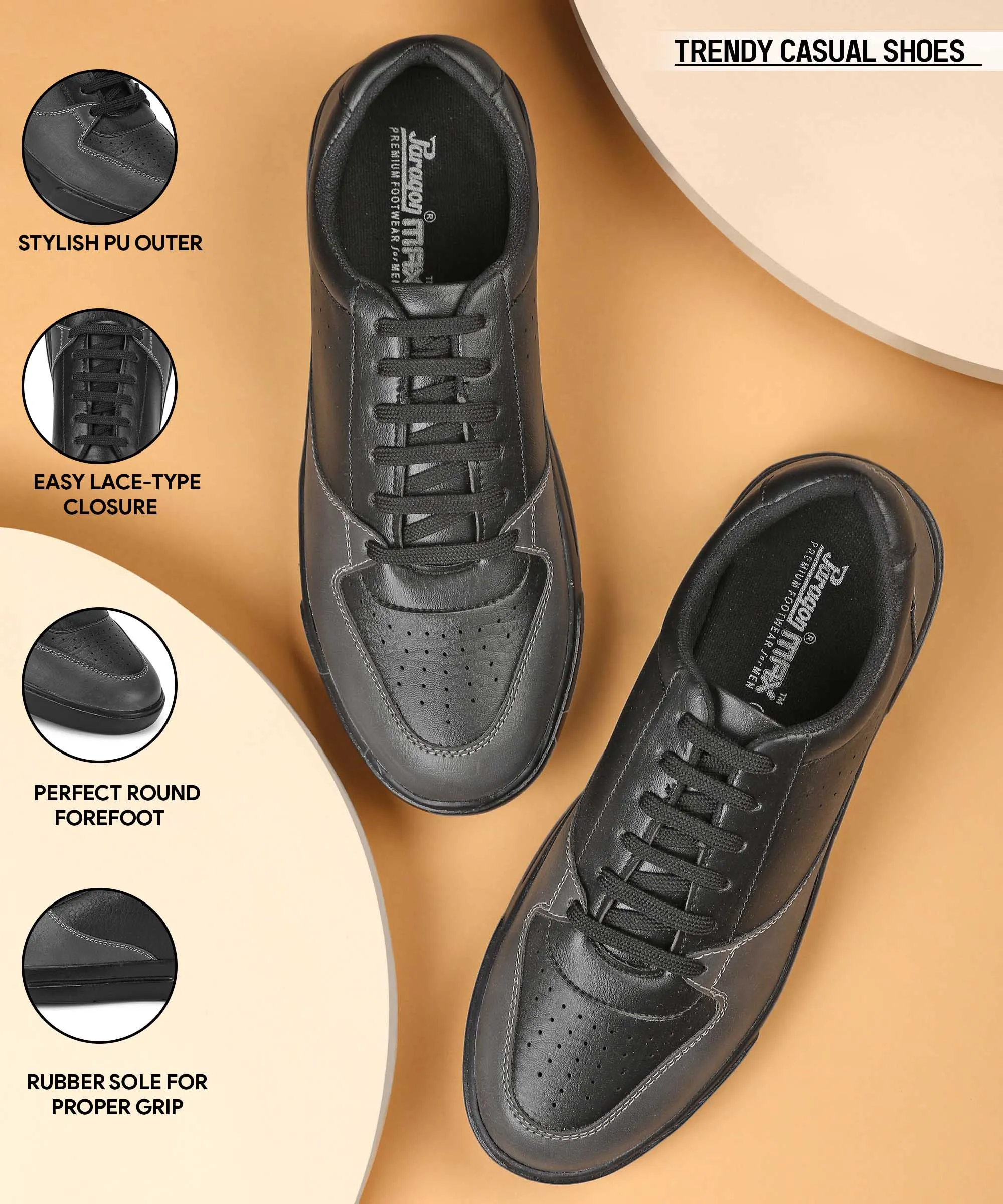 Paragon K1011G Herren Freizeitschuhe | Stilvolle Outdoor-Wanderschuhe | Für den täglichen Gebrauch & besondere Anlässe | Elegant & modisch | Bequeme gepolsterte Sohlen