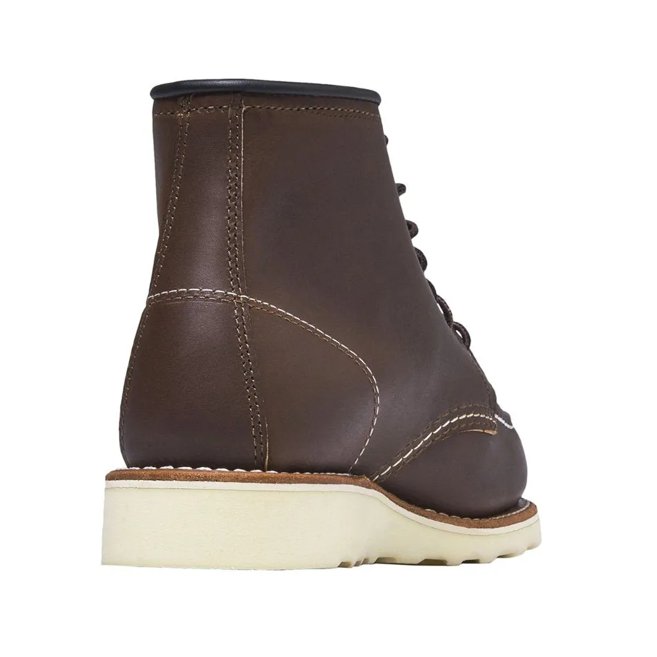 Red Wing Heritage Herren 6 Zoll Klassische Moc-Toe-Stiefel aus Vollnarbenleder