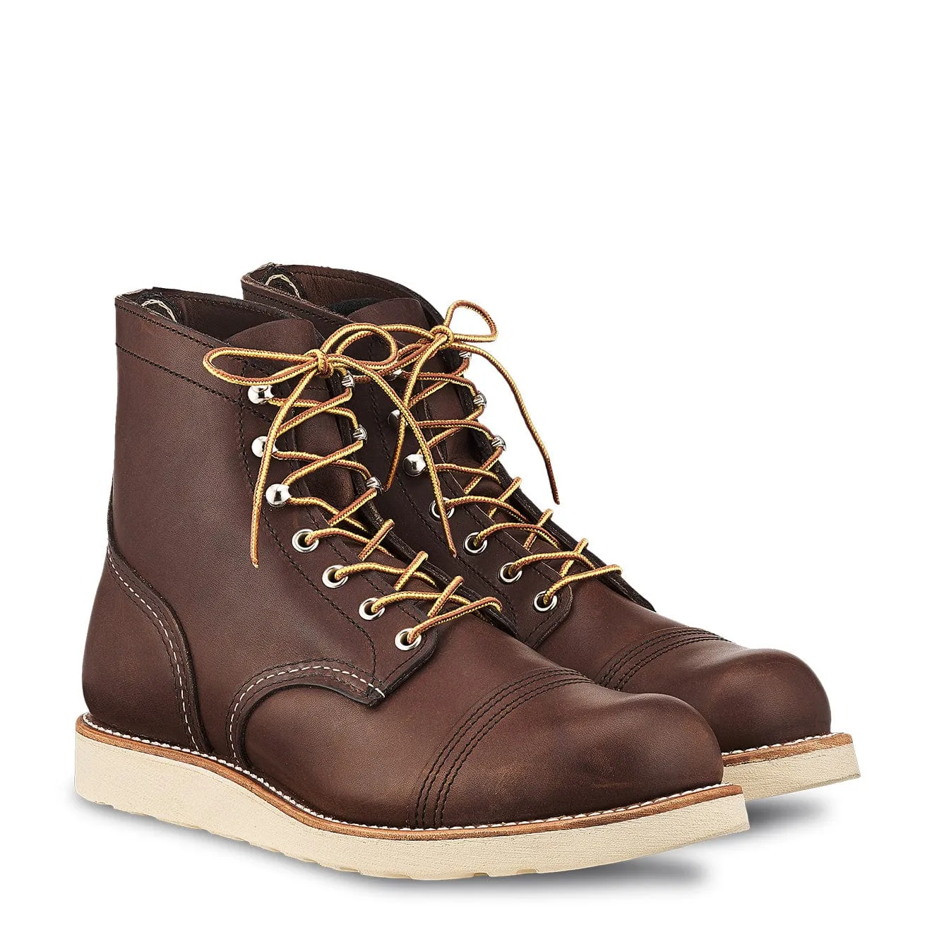 Red Wing Iron Ranger Stiefel mit Traktionsprofil in Amber Harness