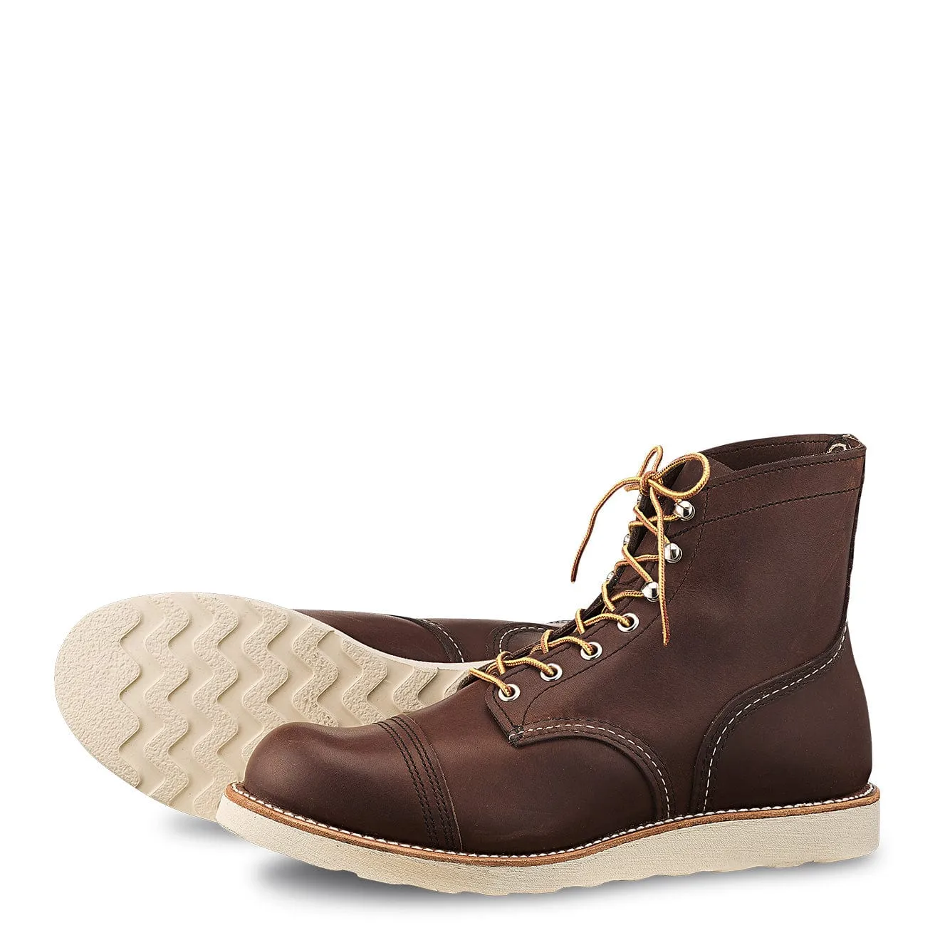Red Wing Iron Ranger Stiefel mit Traktionsprofil in Amber Harness