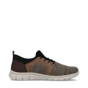 Rieker Herren Timo 96 Bungee-Schnürung Slip-On Sneaker in Fango