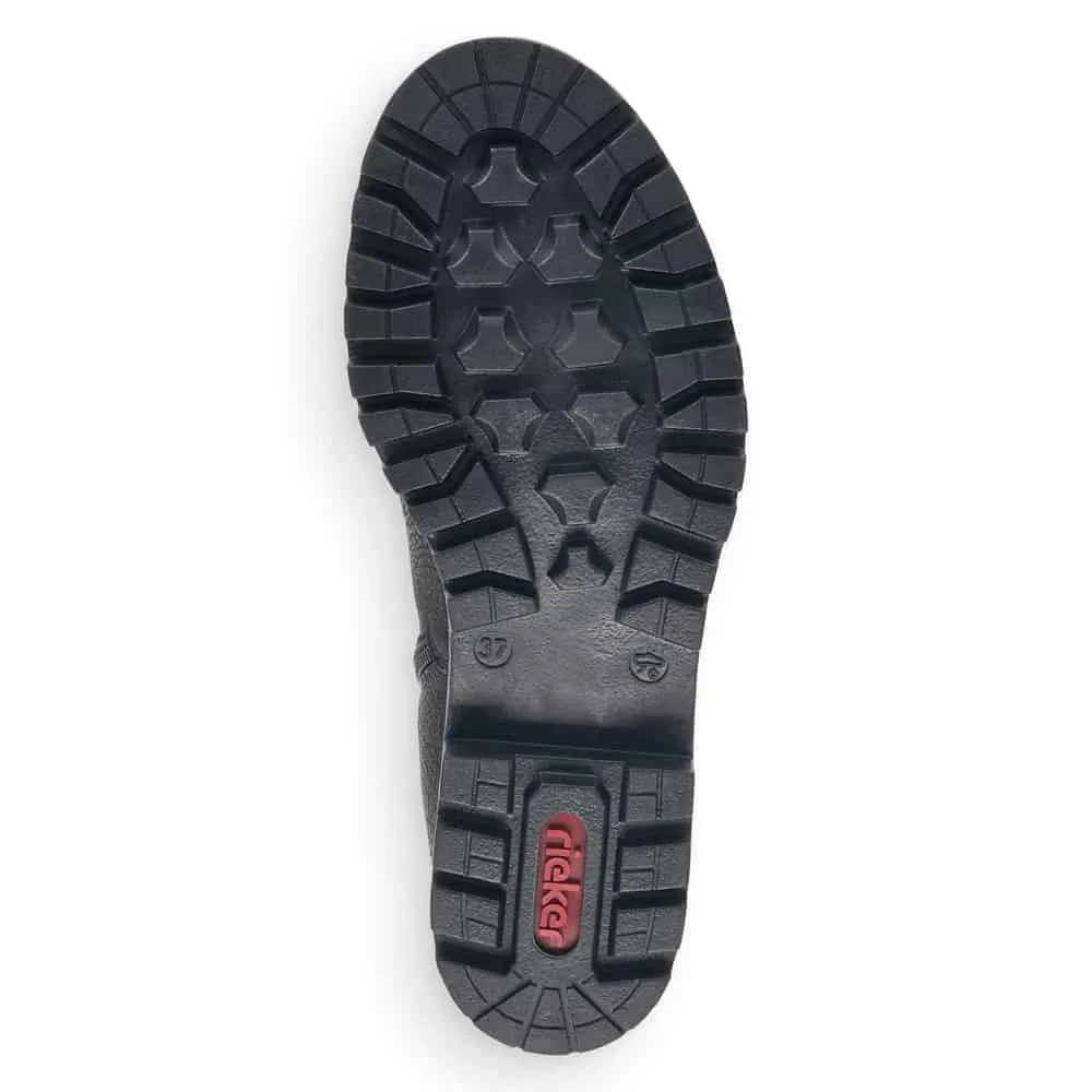 Rieker Schuhe 78554-00 Schwarze Stiefel RTex