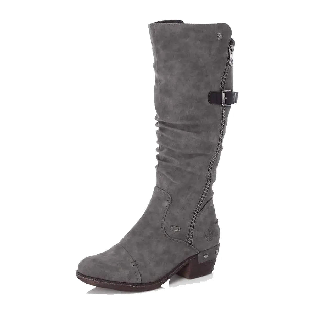 Rieker Schuhe 93654-45 Grau Hohe Reitstiefel RTex