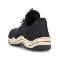 Rieker Schuhe L0563-00 Schwarz Bungee-Schnürung