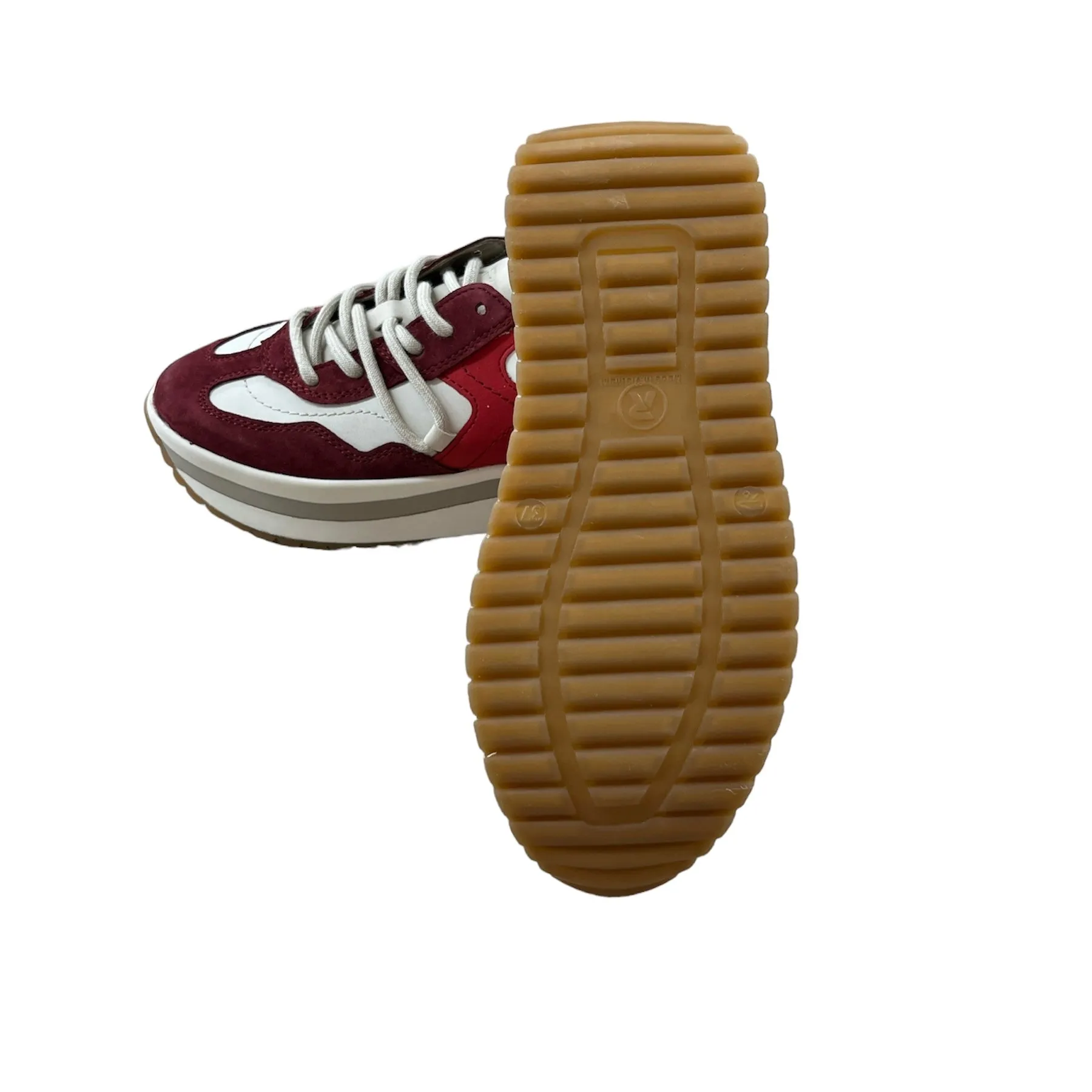 Rieker Schuhe W0900-35 Schnürschuhe Bordeaux Mehrfarbig