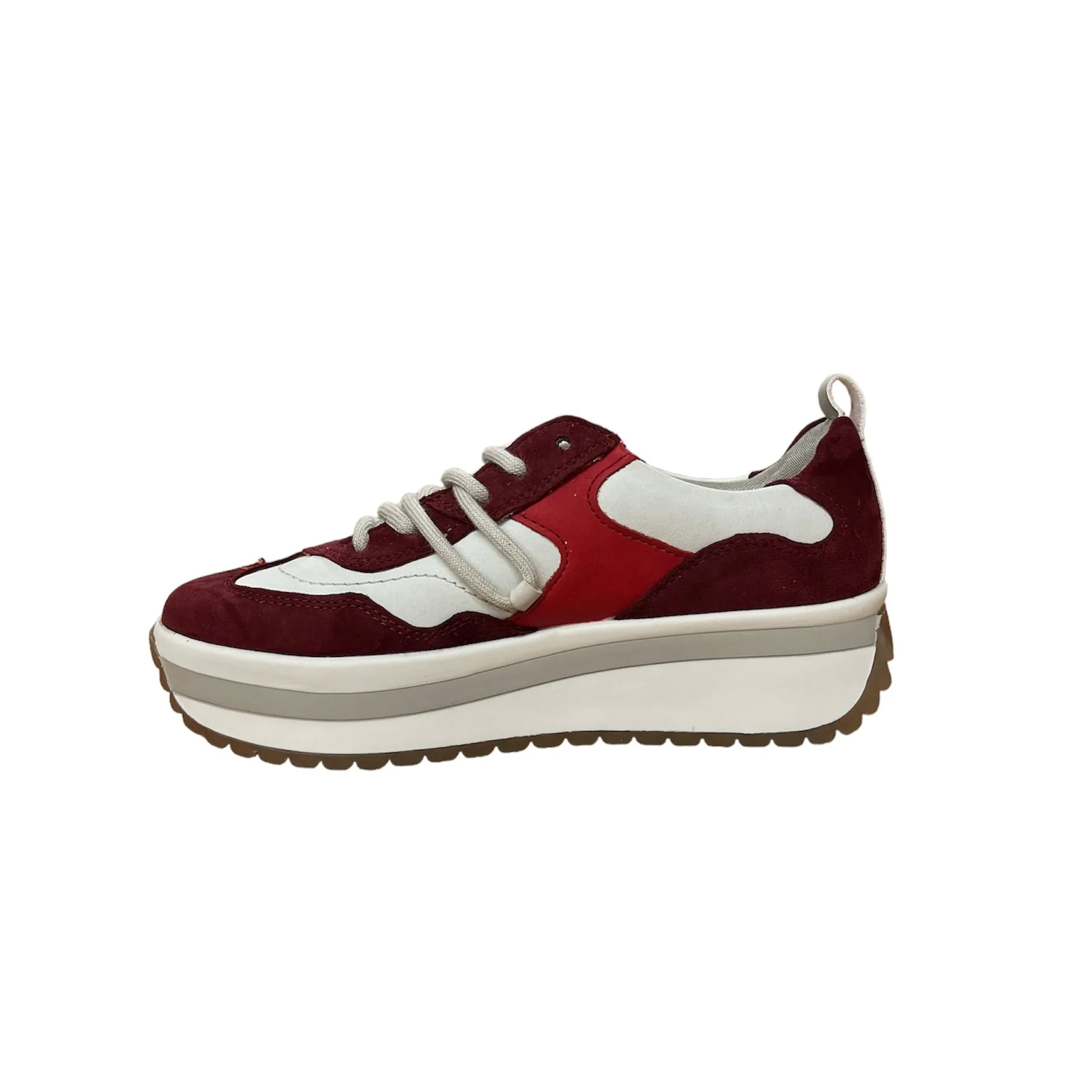 Rieker Schuhe W0900-35 Schnürschuhe Bordeaux Mehrfarbig