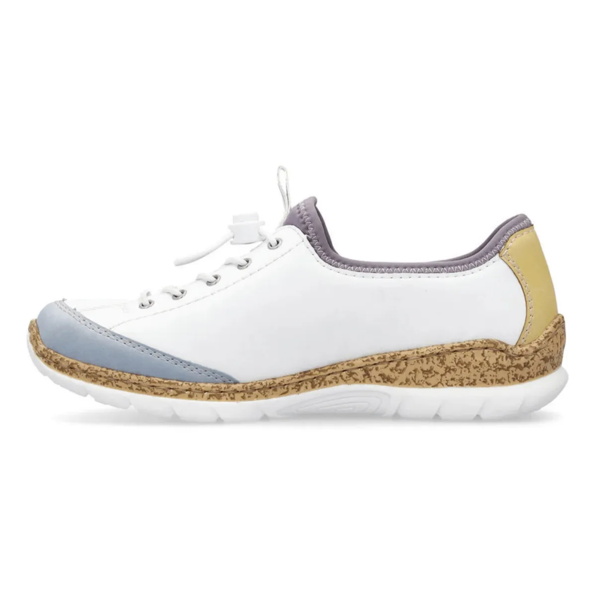 Rieker Damen N42K6-80 Nikita Aqua/Weiß/Sonne/Violett Rieker Schuhe