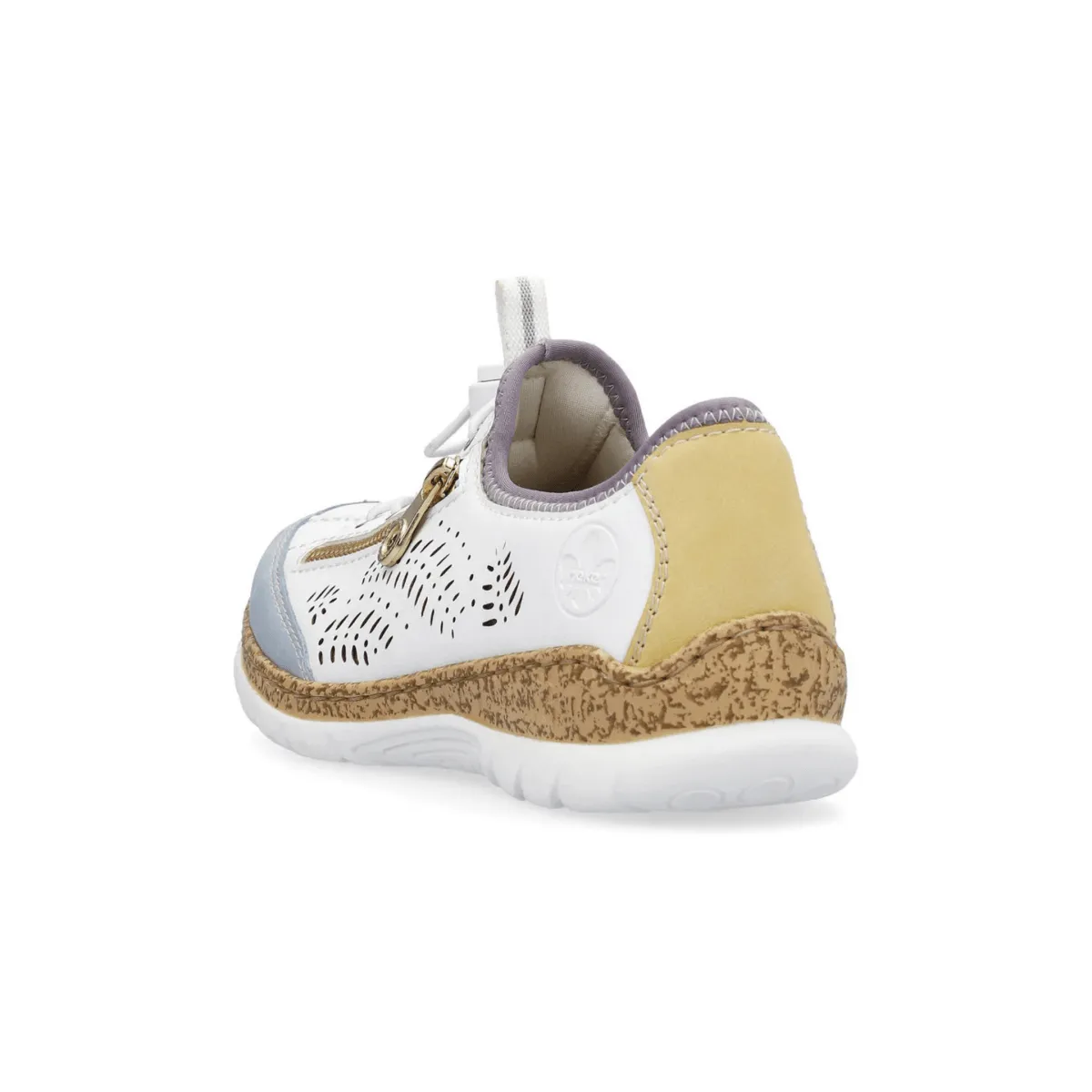 Rieker Damen N42K6-80 Nikita Aqua/Weiß/Sonnenlicht/Violett