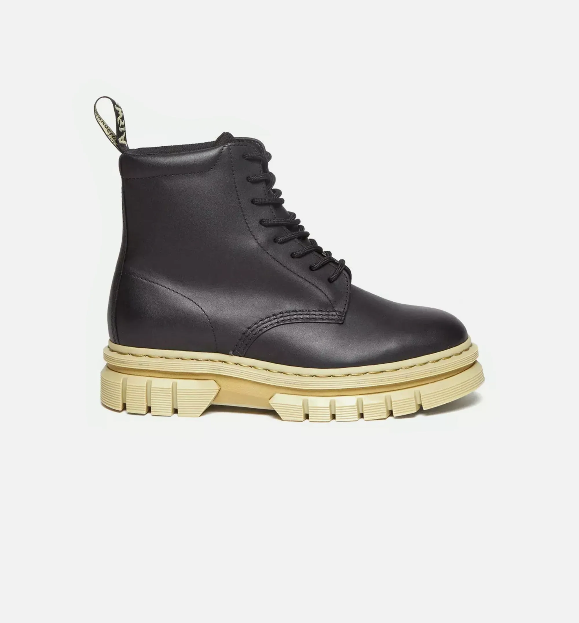 Rikard Contrast Sole Platform Herrenstiefel - Schwarz/Beige
