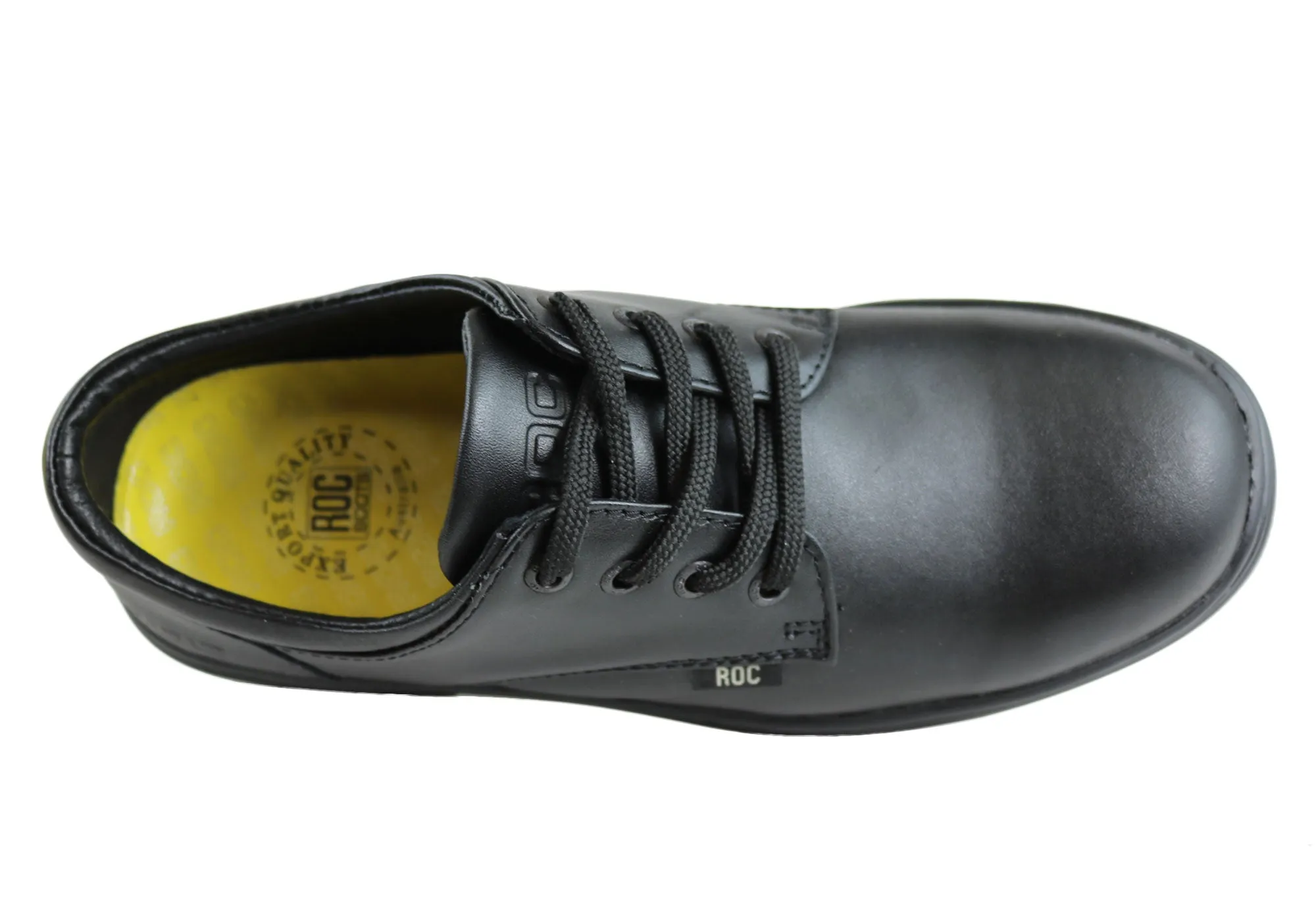 ROC Larrikin Junior Kinder Lederschuhe für die Schule ROC Schuhe