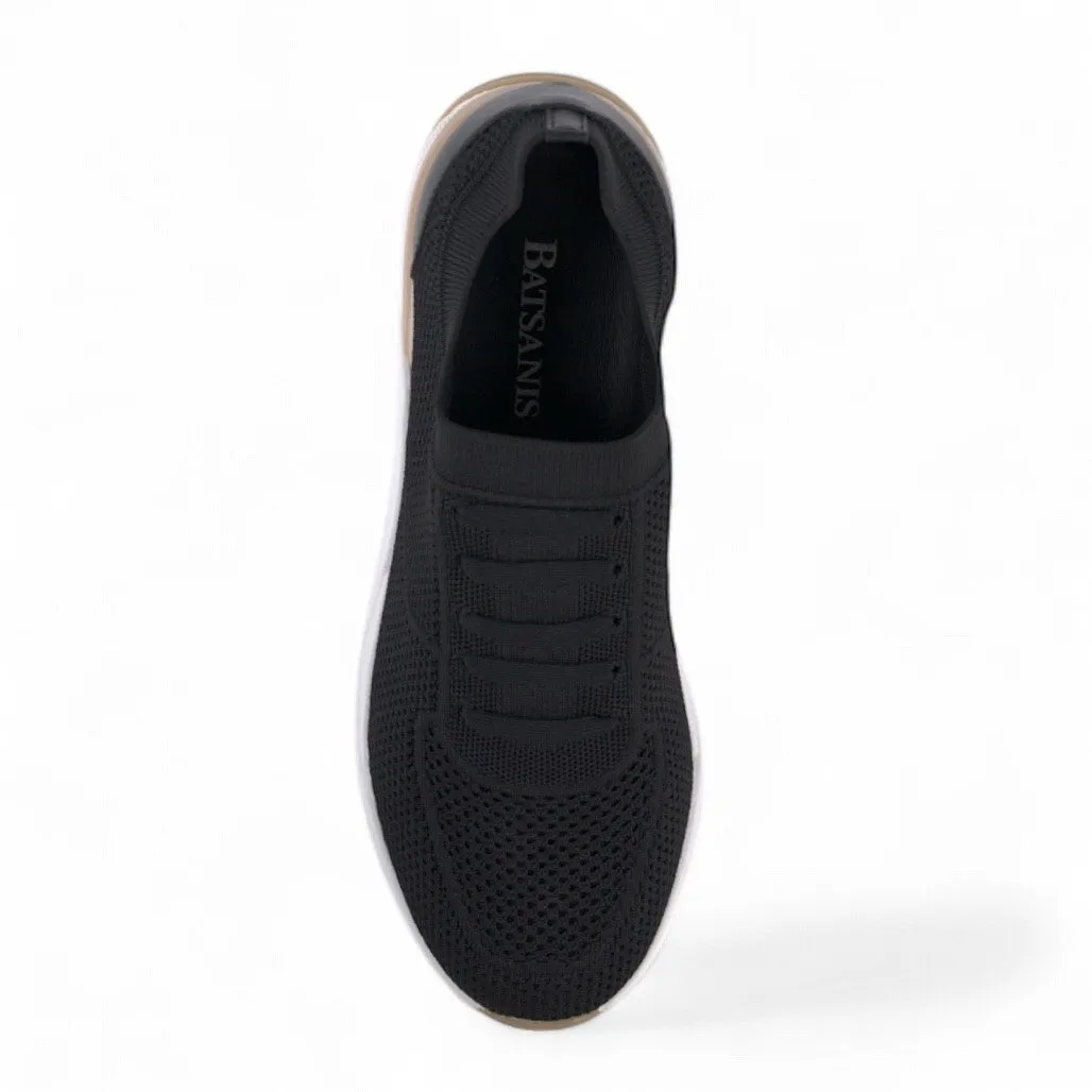 Ronaldo Schwarze Gestrickte Sneakers
