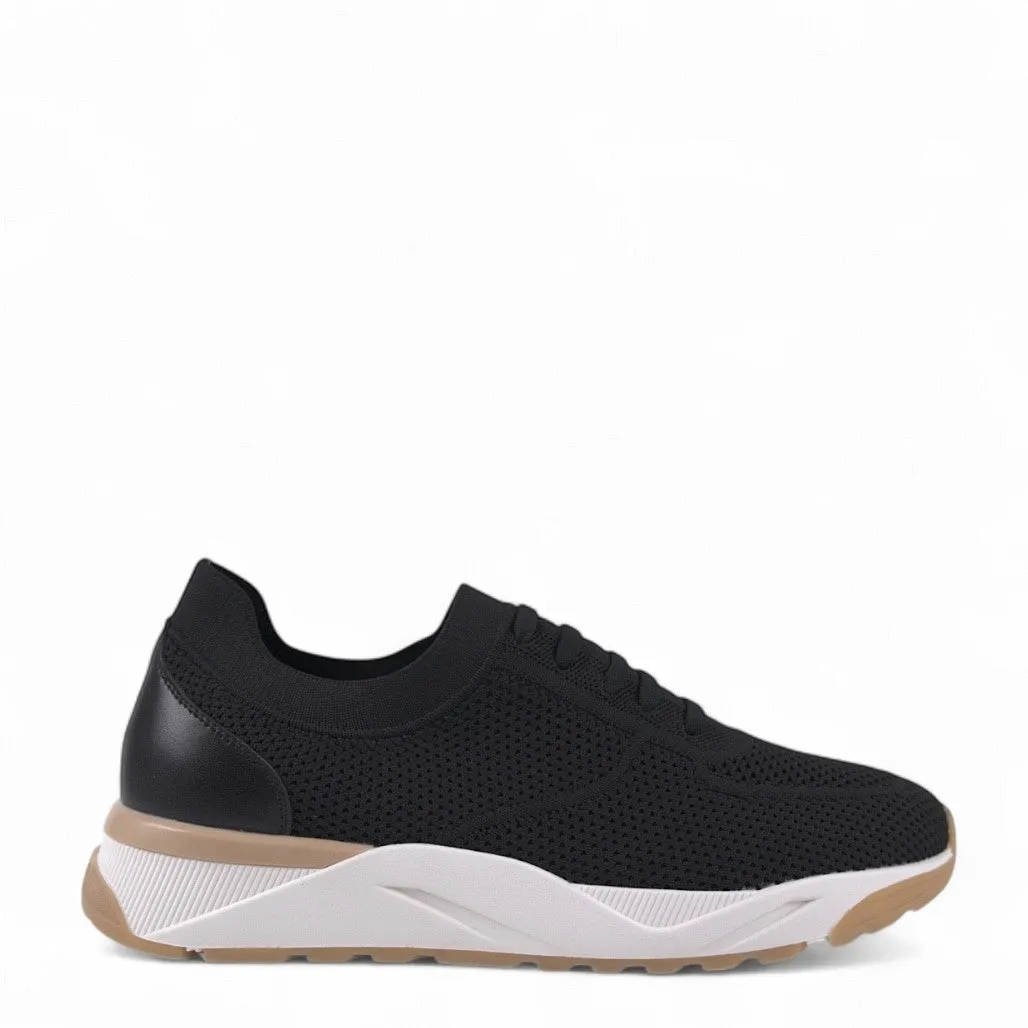 Ronaldo Schwarze Gestrickte Sneakers