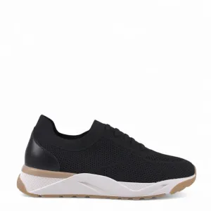 Ronaldo Schwarze Gestrickte Sneakers