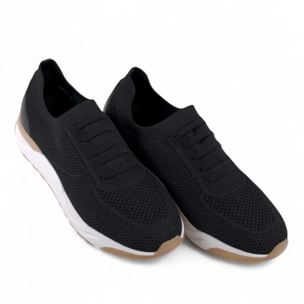 Ronaldo Schwarze Gestrickte Sneakers