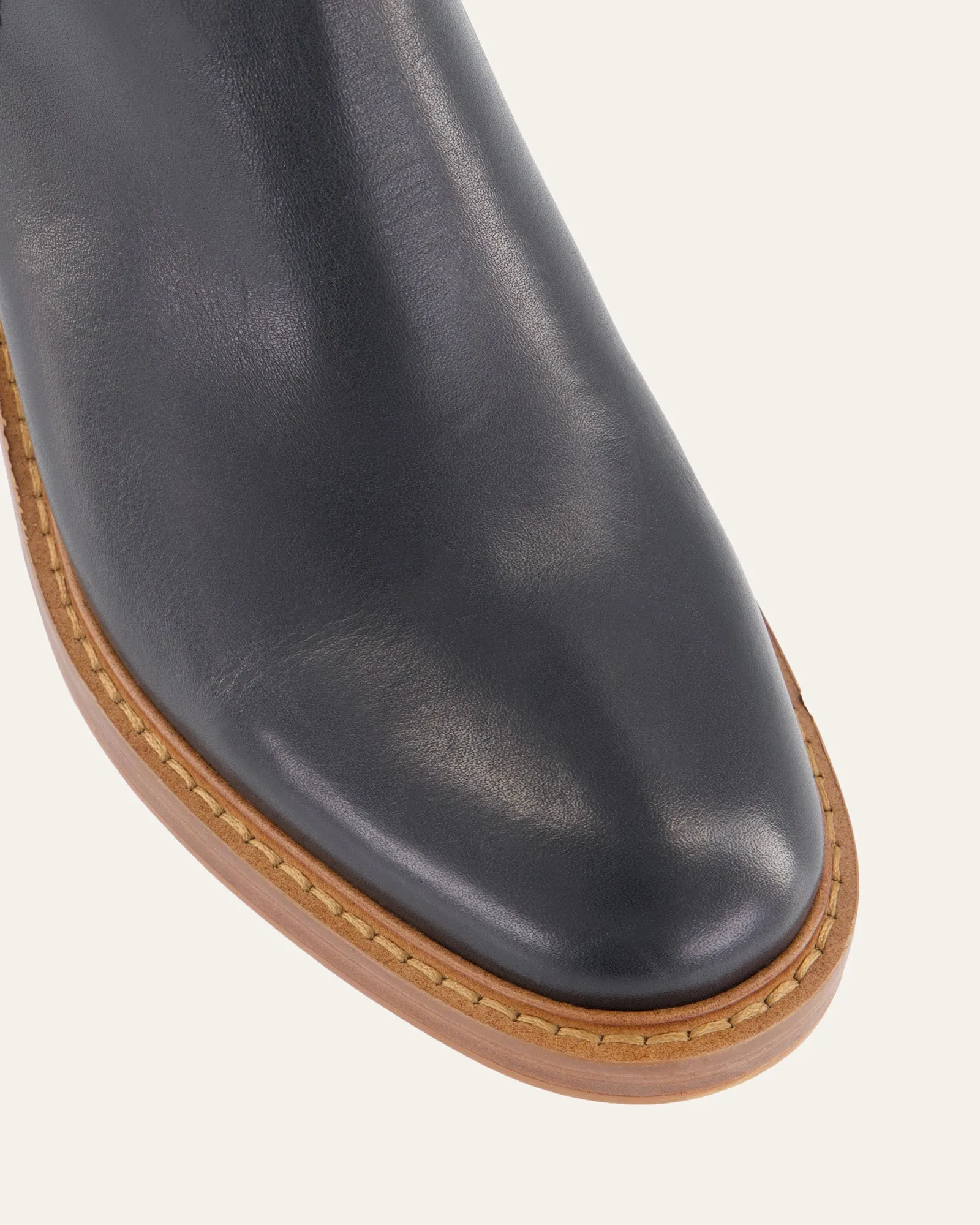 RYE MID KNÖCHELSTIEFEL AUS SCHWARZEM LEDER