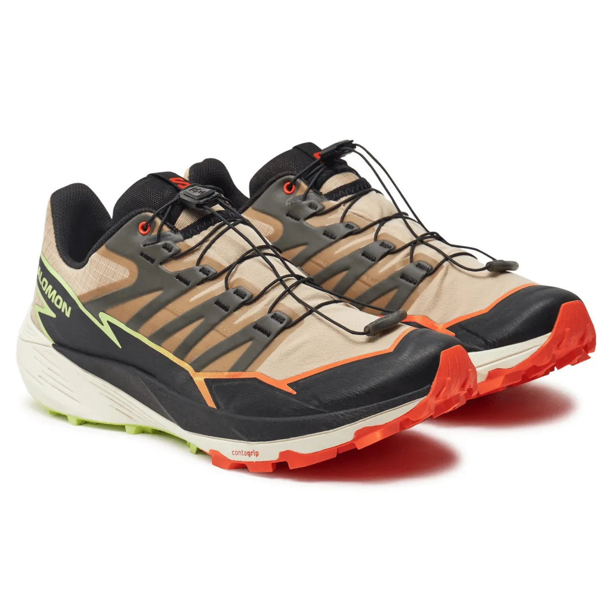 Salomon Herren Thundercross Safari/Rot Orange/Knallgrün