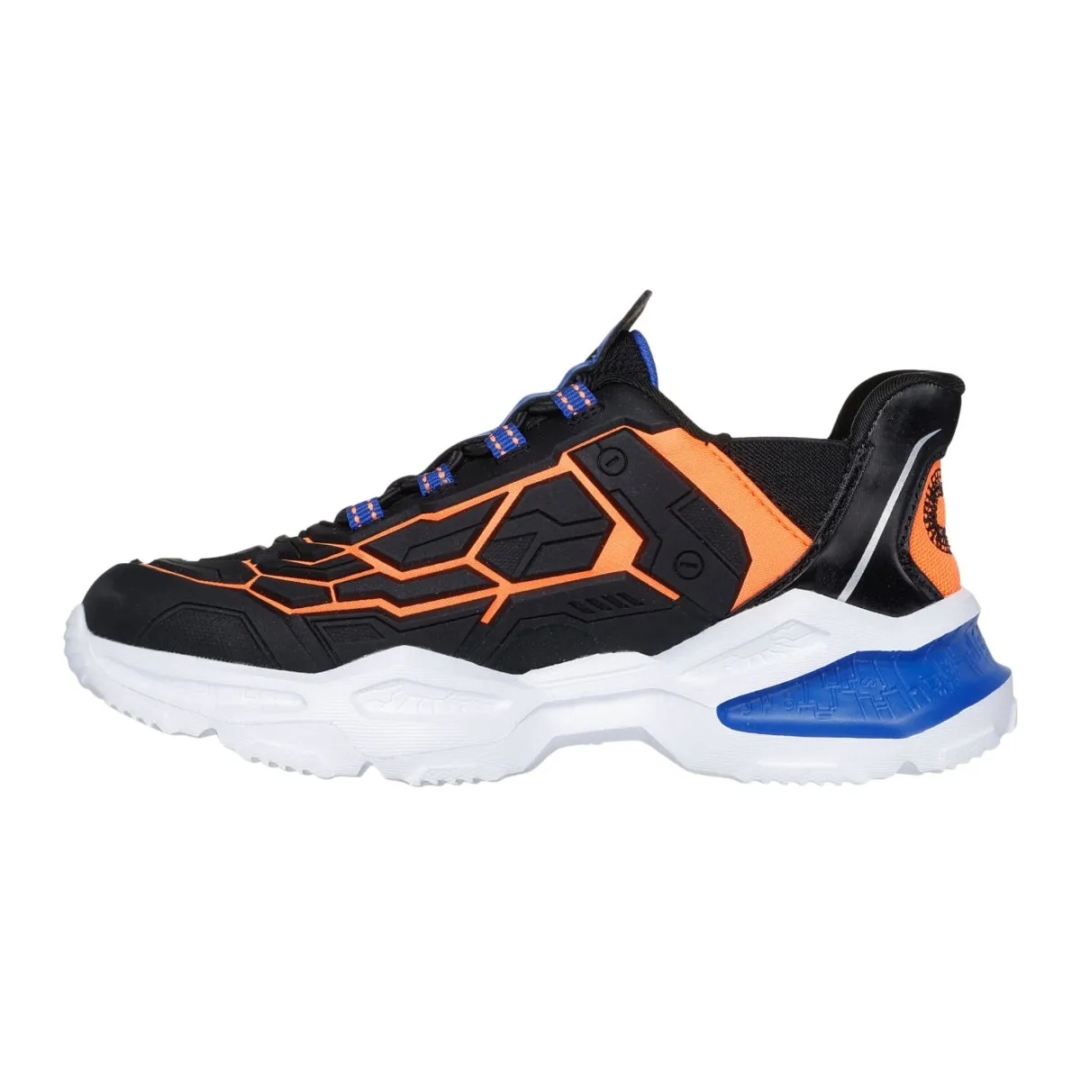 Skechers Jungen (Vorschule) Slip-ins: Skech-Bots - Orbitron 403838LBKOR Meta-Force Schwarz/Orange