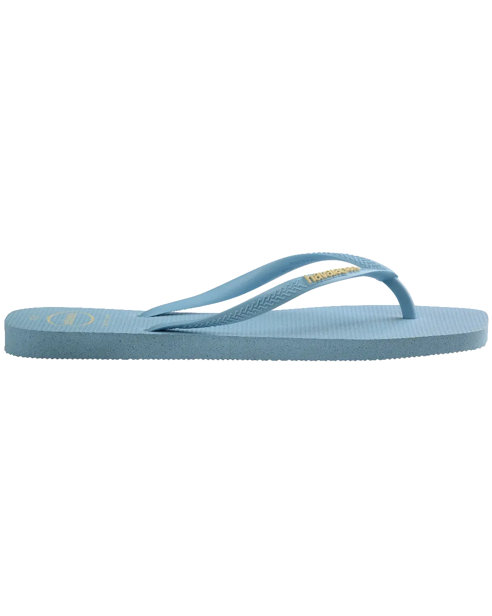 Schlanke quadratische Logo-Pop-Up-Flip-Flops in Lavendelblau