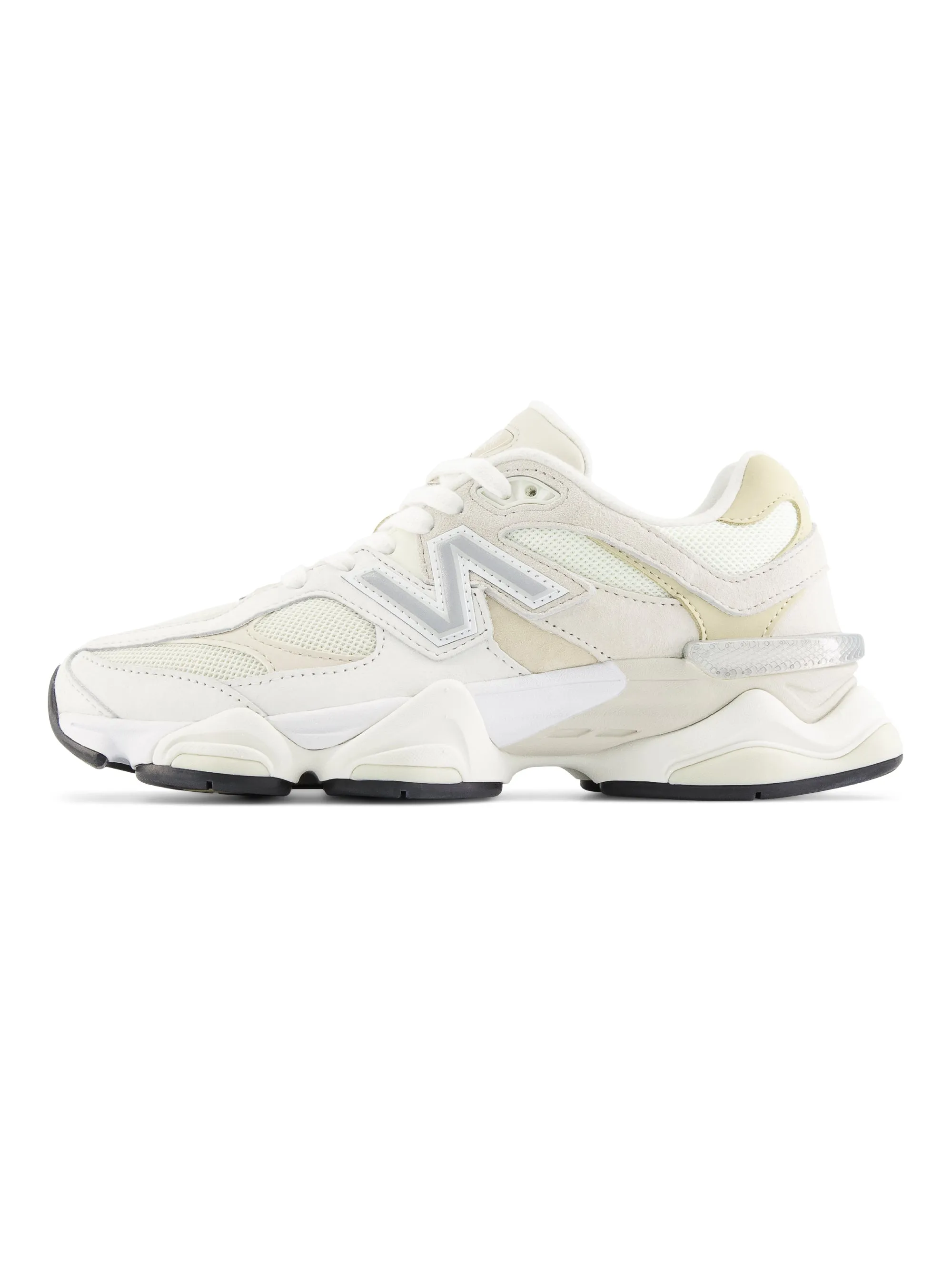 Futuristische Damen-Sneakers 9060 Weiß/Creme