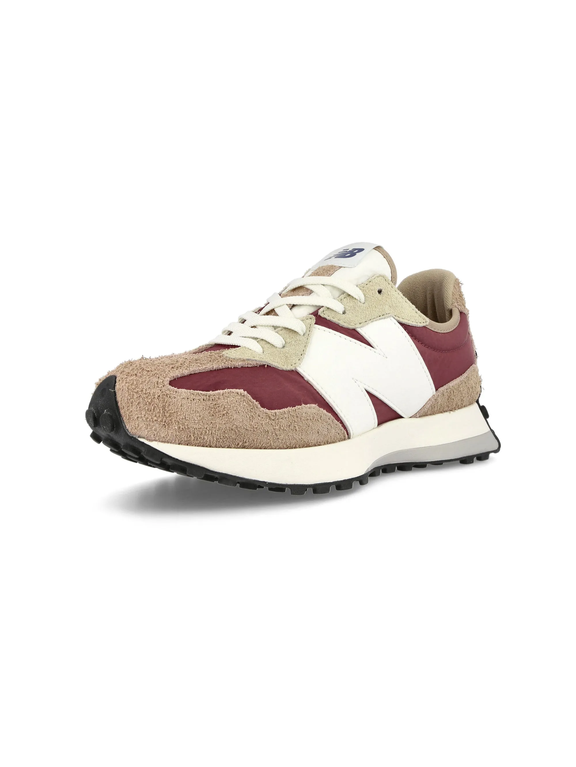 Retro-Sneaker aus Leder 327 in Holzbraun