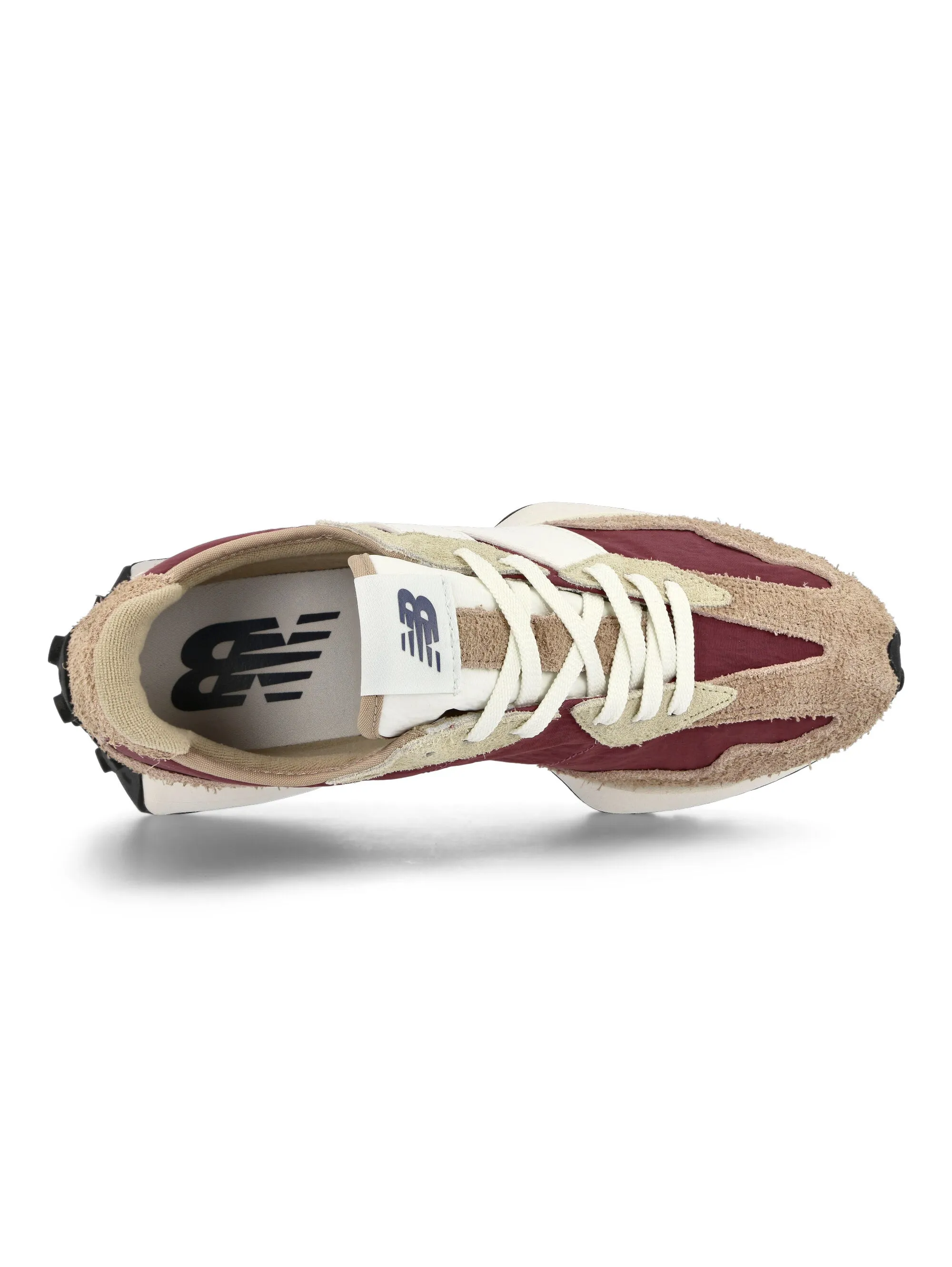 Retro-Sneaker aus Leder 327 in Holzbraun