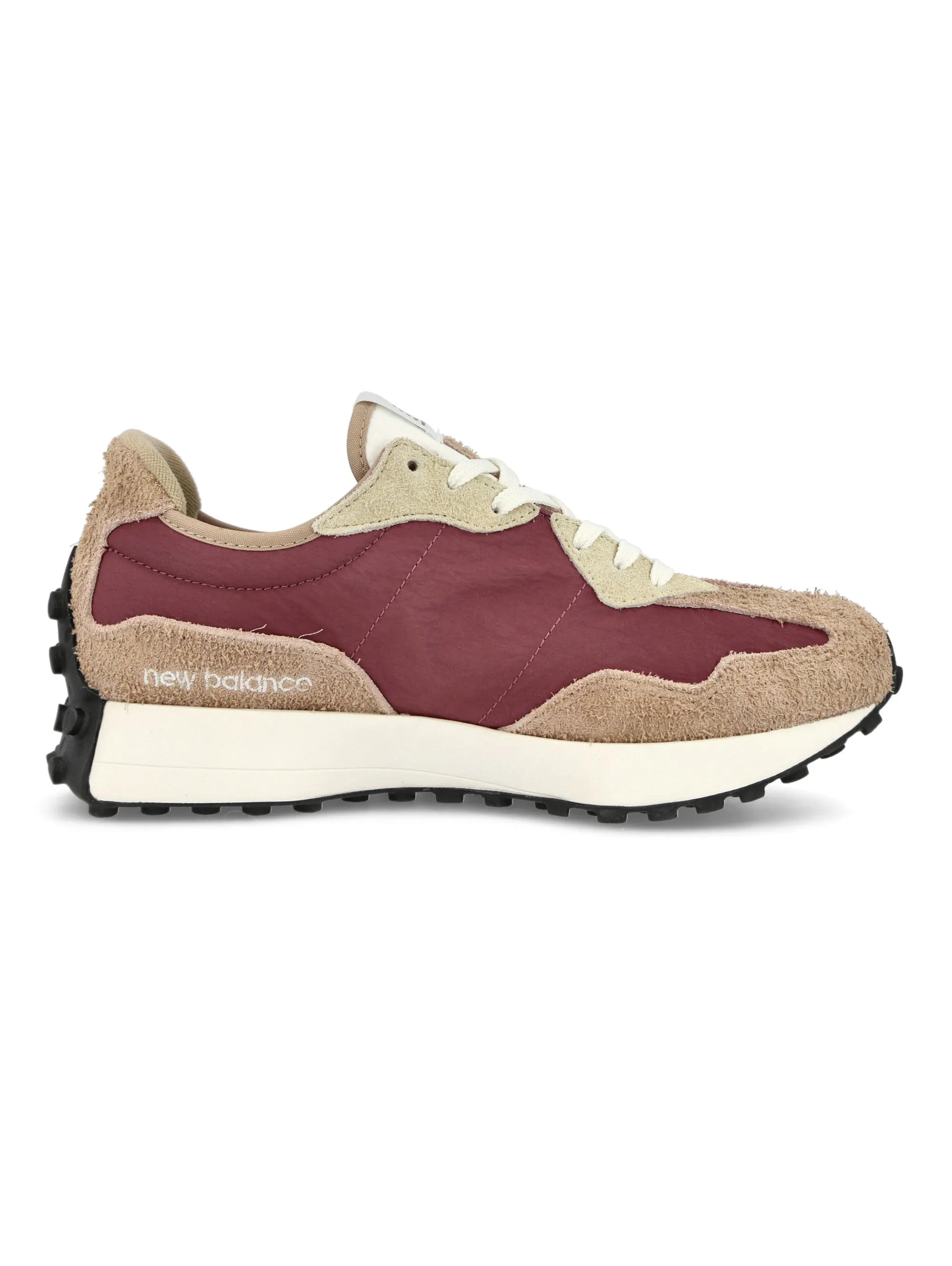 Retro-Sneaker aus Leder 327 in Holzbraun