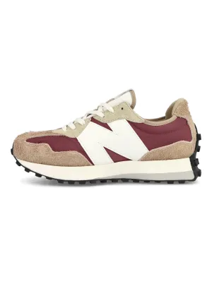 Retro-Sneaker aus Leder 327 in Holzbraun